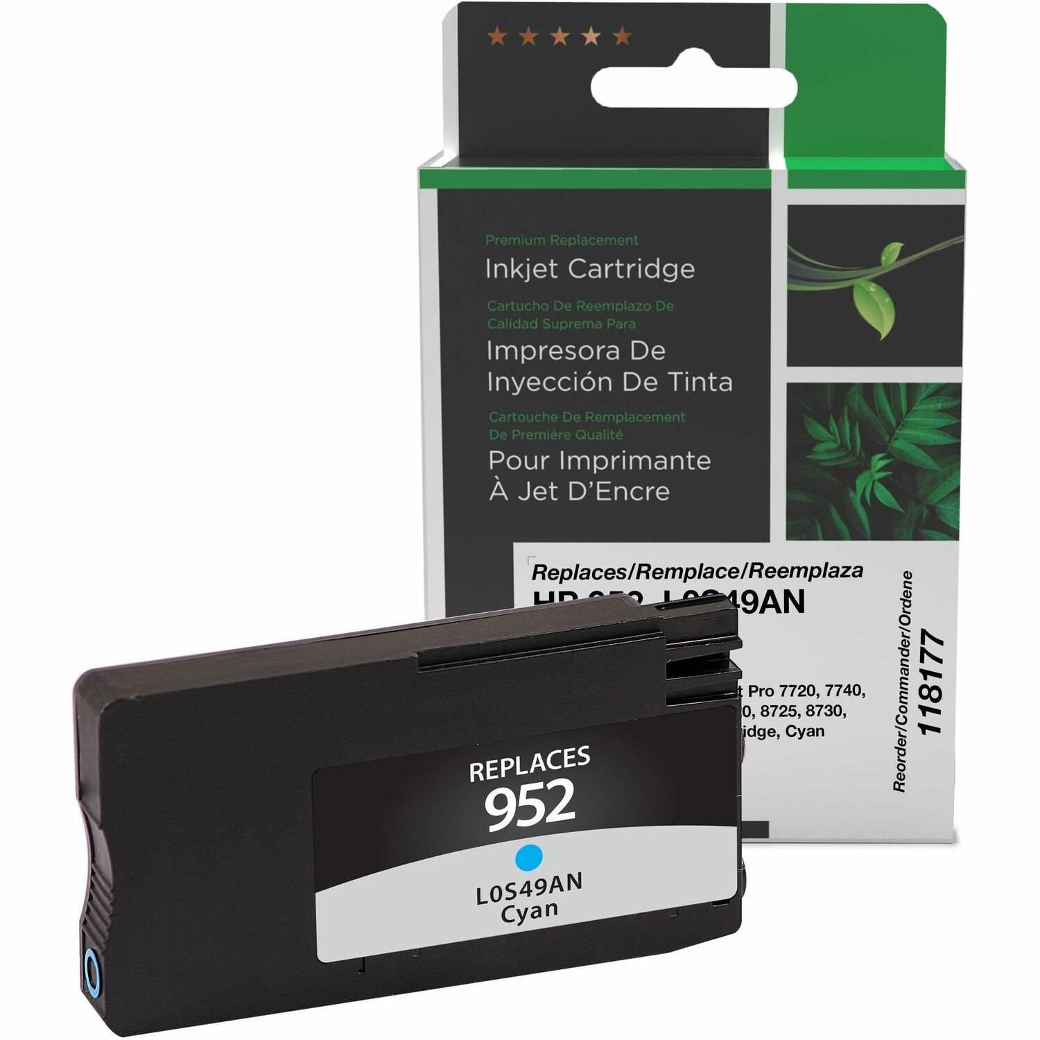 Clover Imaging Remanufactured Cyan Ink Cartridge for HP 952 (L0S49AN)