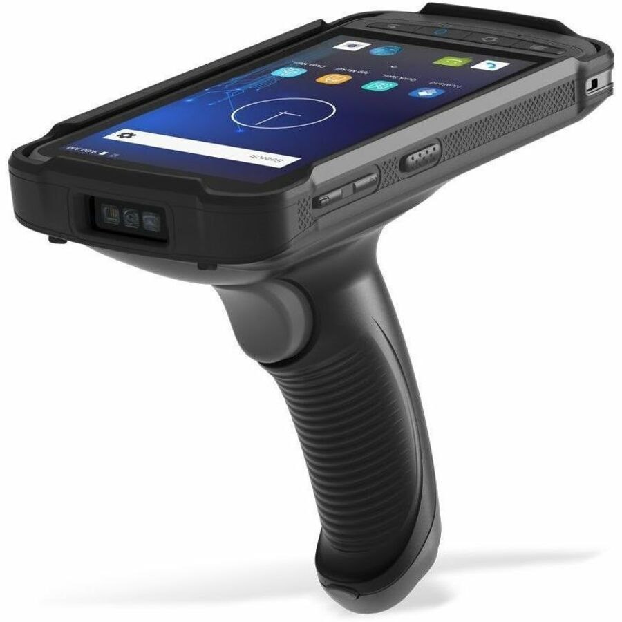 Pistol grip for MT90 with window for rear camera.