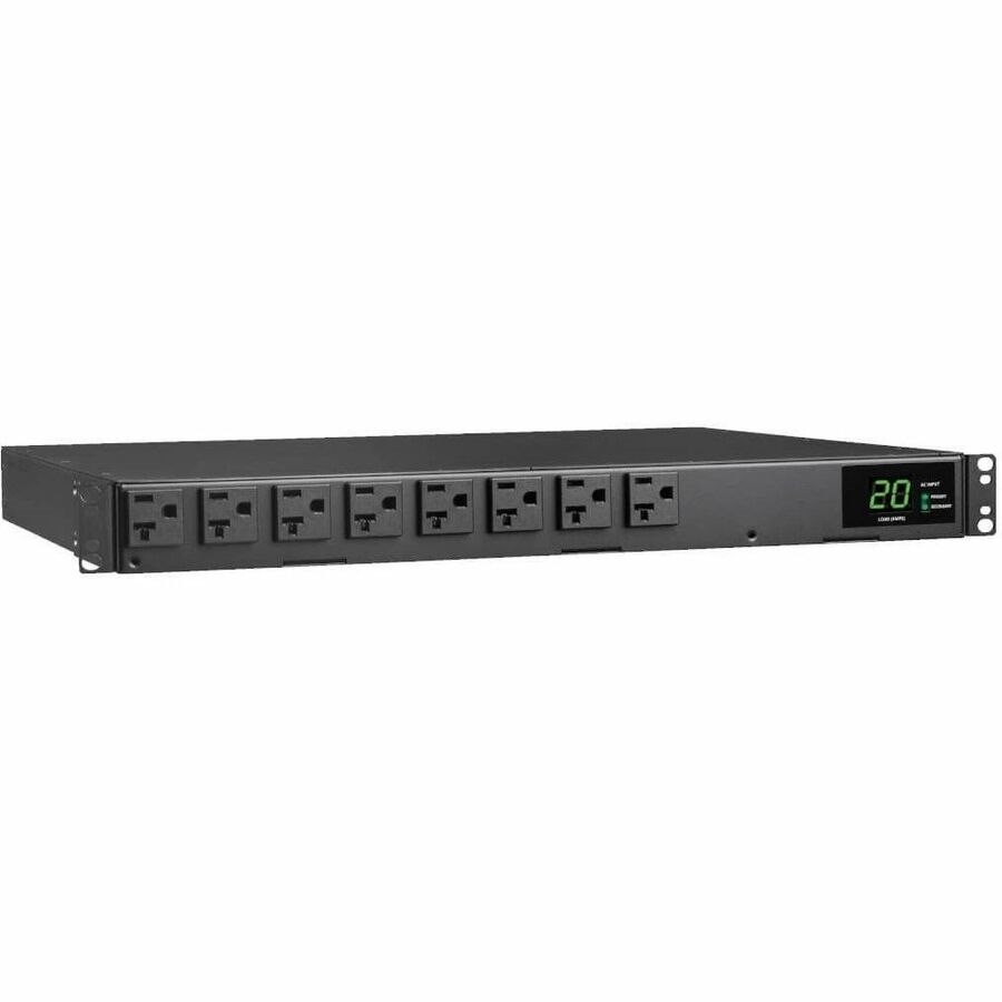 Eaton Tripp Lite Series 1.92kW 120V Single-Phase ATS/Local Metered PDU - 16 5-15/20R Outlets, Dual L5-20P/5-20P Inputs, 12 ft. Cords, 1U, TAA