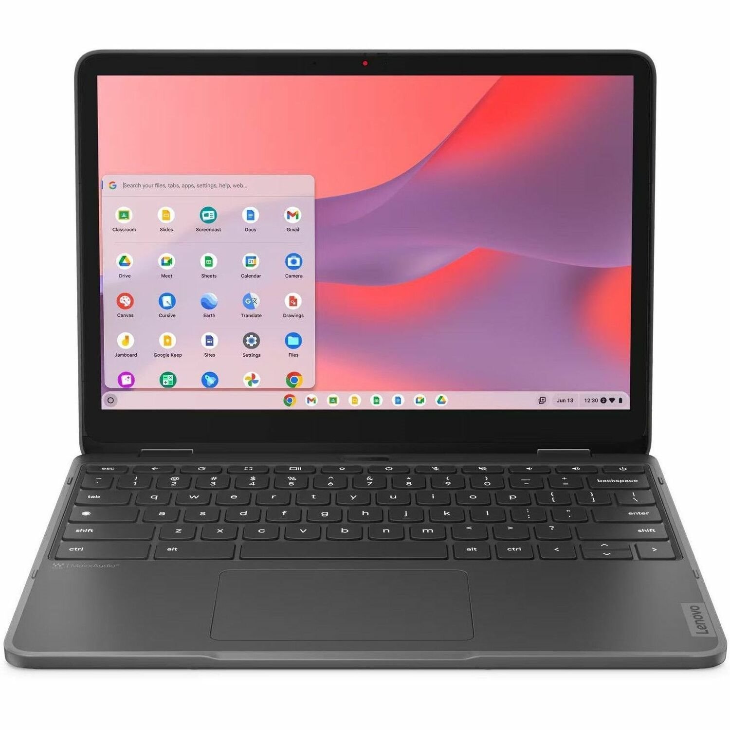 Lenovo 500e Yoga Chromebook Gen 4 82W4002RUS 12.2" Touchscreen Convertible 2 in 1 Chromebook - WUXGA - Intel N-Series N100 - 4 GB - 32 GB Flash Memory - English (US) Keyboard - Graphite Gray