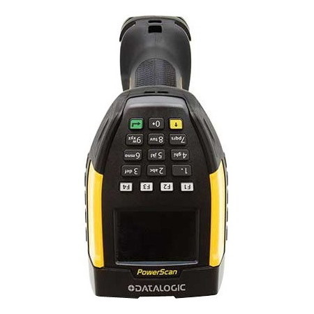 Datalogic PowerScan PM9600 Industrial, Warehouse, Logistics, Inventory Handheld Barcode Scanner Kit - Wireless Connectivity - Black, Yellow