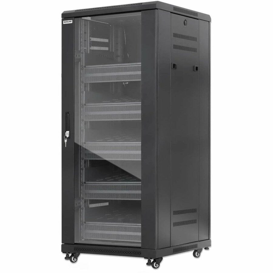 Intellinet Pro Line Network Cabinet with Integrated Fans, 27U