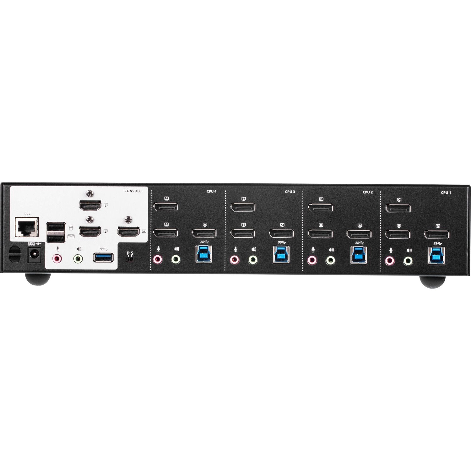 ATEN 4-Port USB3.0 4K DisplayPort Triple Display KVMP Switch