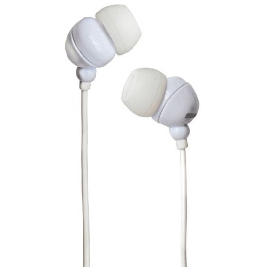 Maxell Plugz Wired Earbud Binaural Stereo Earphone - White