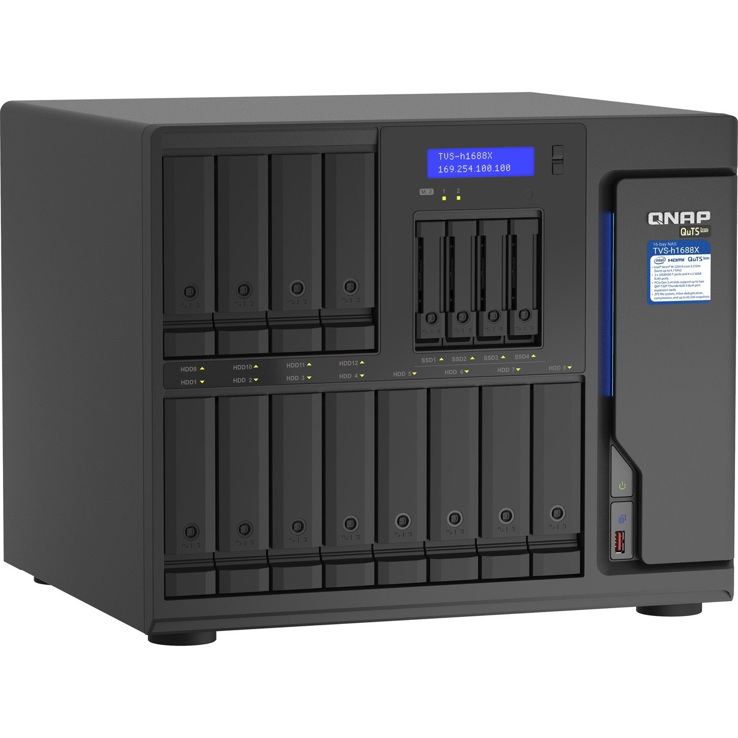 QNAP TVS-H1688X-W1250-32G SAN/NAS Storage System