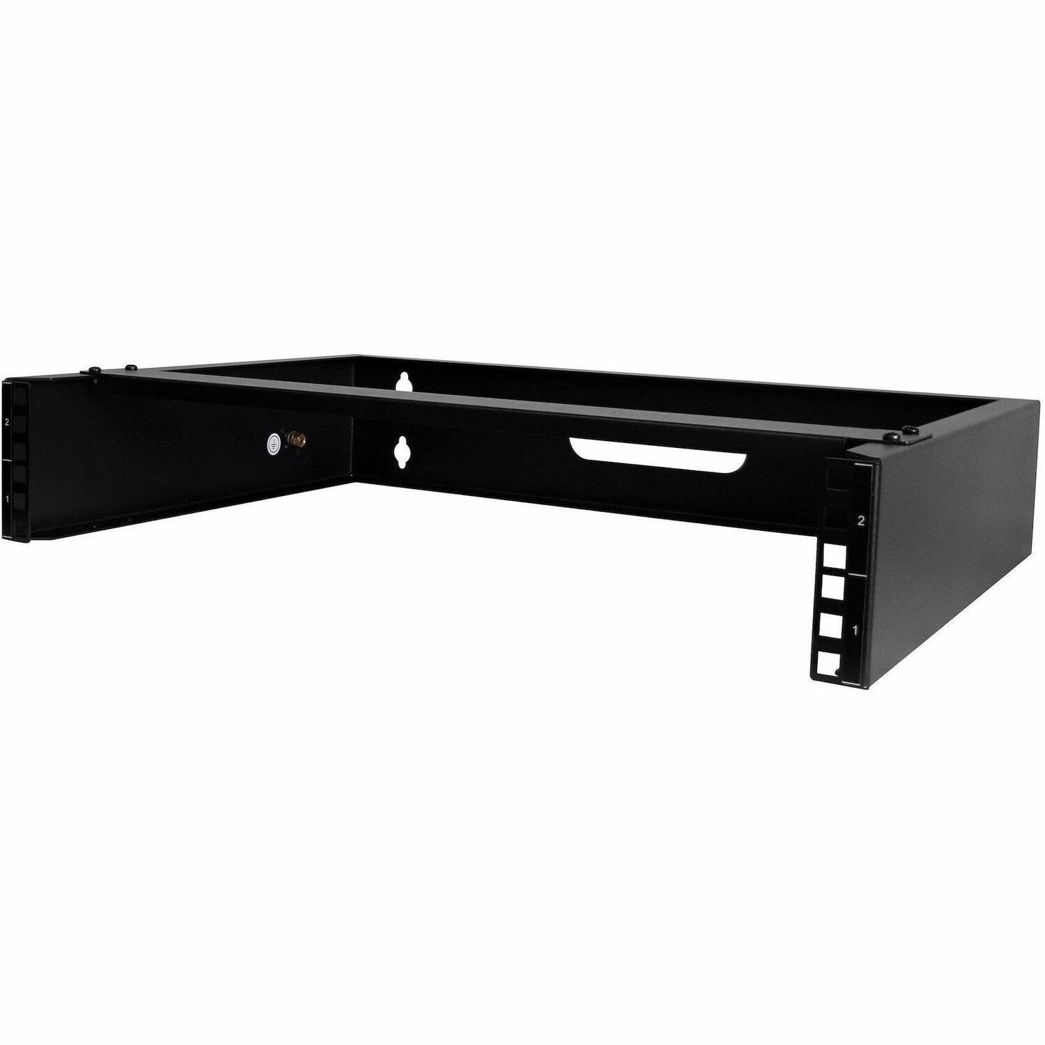2U Wandmonteerbare Netwerk Rack, 35cm (14") Diep (Low Profile), 19" Patch Panel Bracket voor Smalle Server, Max: 35kg, Zwart