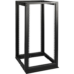 CyberPower CR25U40001 25U Rack Frame for LAN Switch, Patch Panel - 482.60 mm Rack Width x 1016 mm Rack Depth - Black Powder Coat