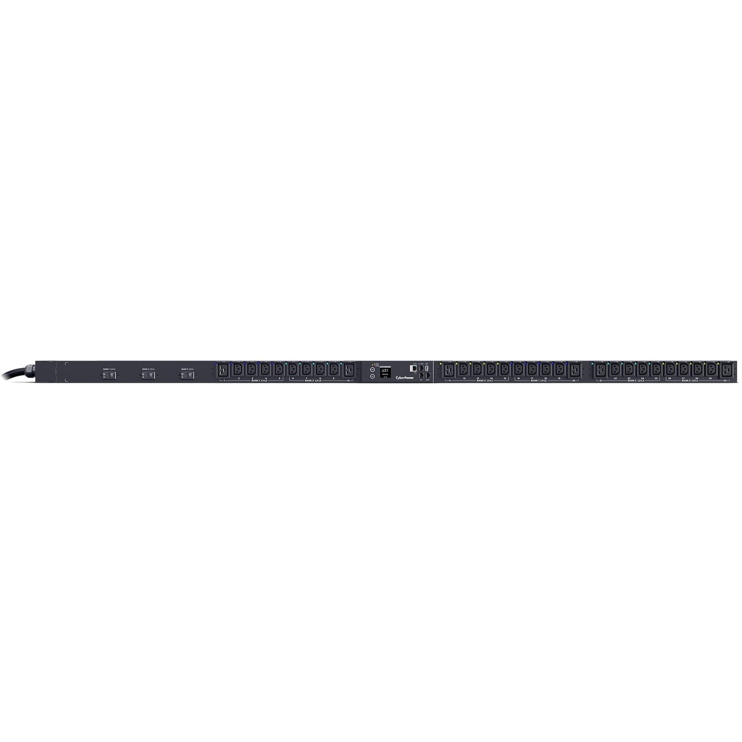 CyberPower PDU83105 3 Phase 200 - 240 VAC 30A Switched Metered-by-Outlet PDU