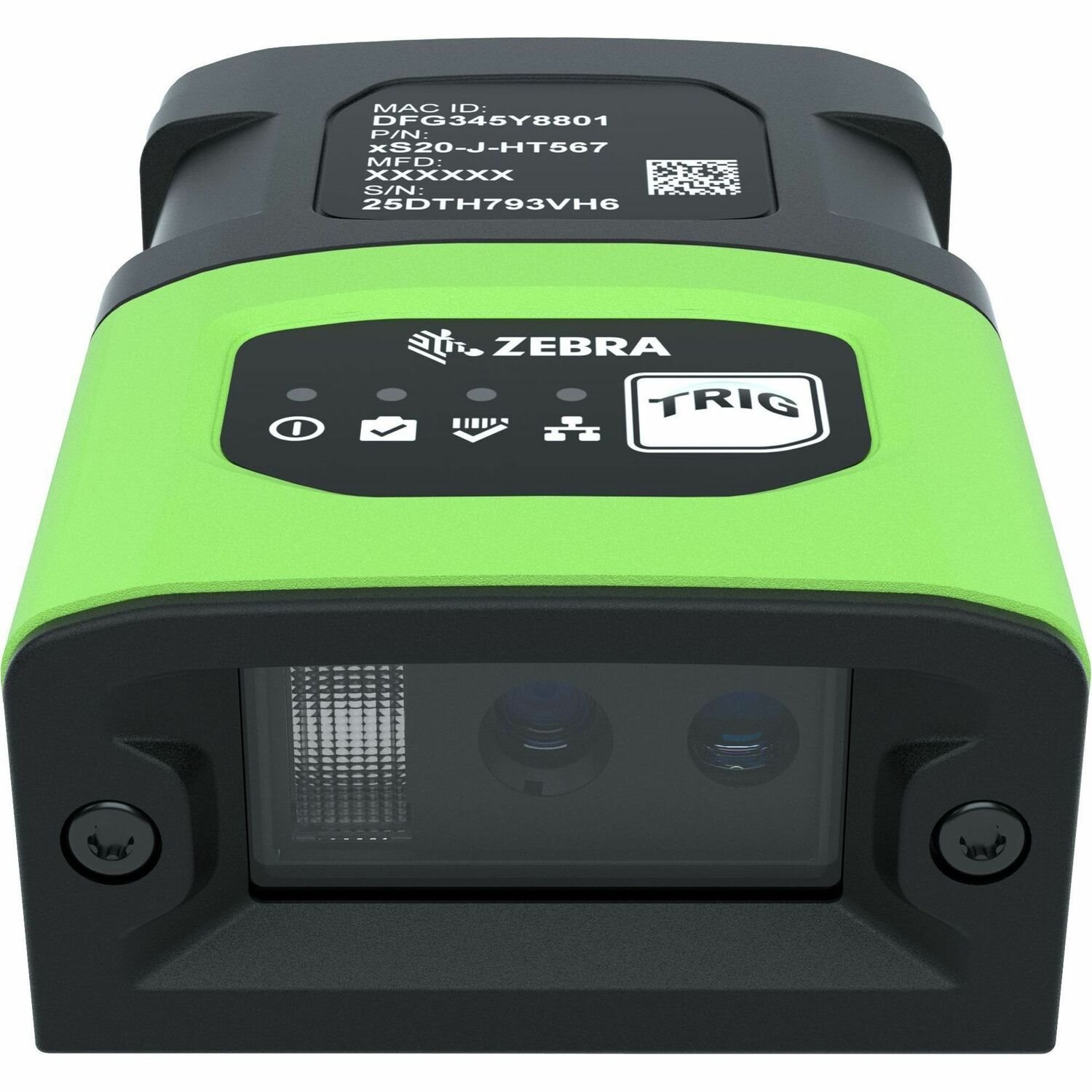 Zebra FS20 Rugged Industrial, Logistics Fixed Mount Barcode Scanner - Cable Connectivity - Industrial Green