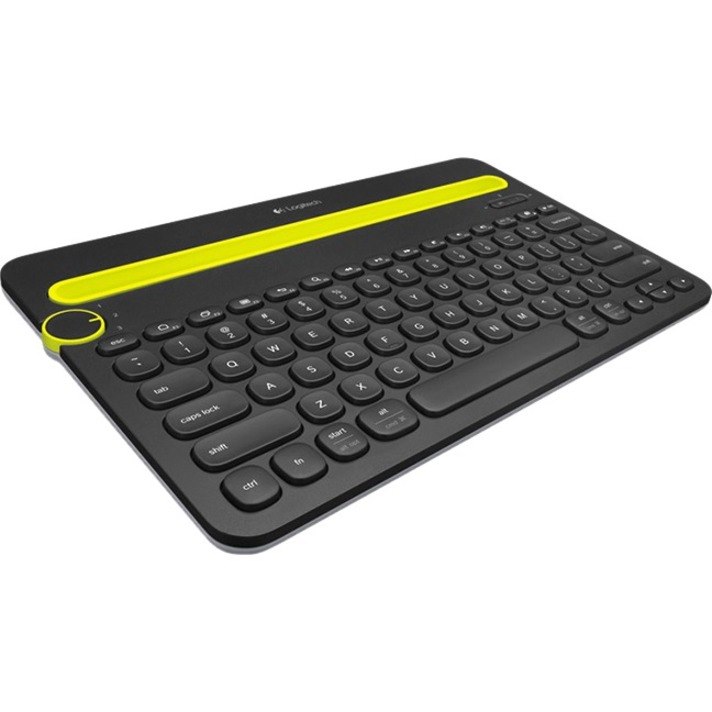 Logitech K480 Keyboard - Wireless Connectivity - Russian - Black