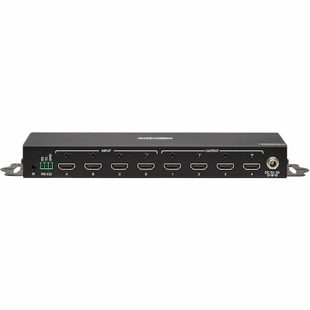 Eaton Tripp Lite Series 4x4 HDMI Matrix Switch/Splitter with Remote Control and Multi-Resolution Support, 4K 60 Hz, HDR, 4:4:4, TAA