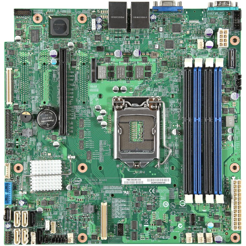 Intel S1200V3RPS Server Motherboard - Intel C222 Chipset - Socket H3 LGA-1150 - Micro ATX