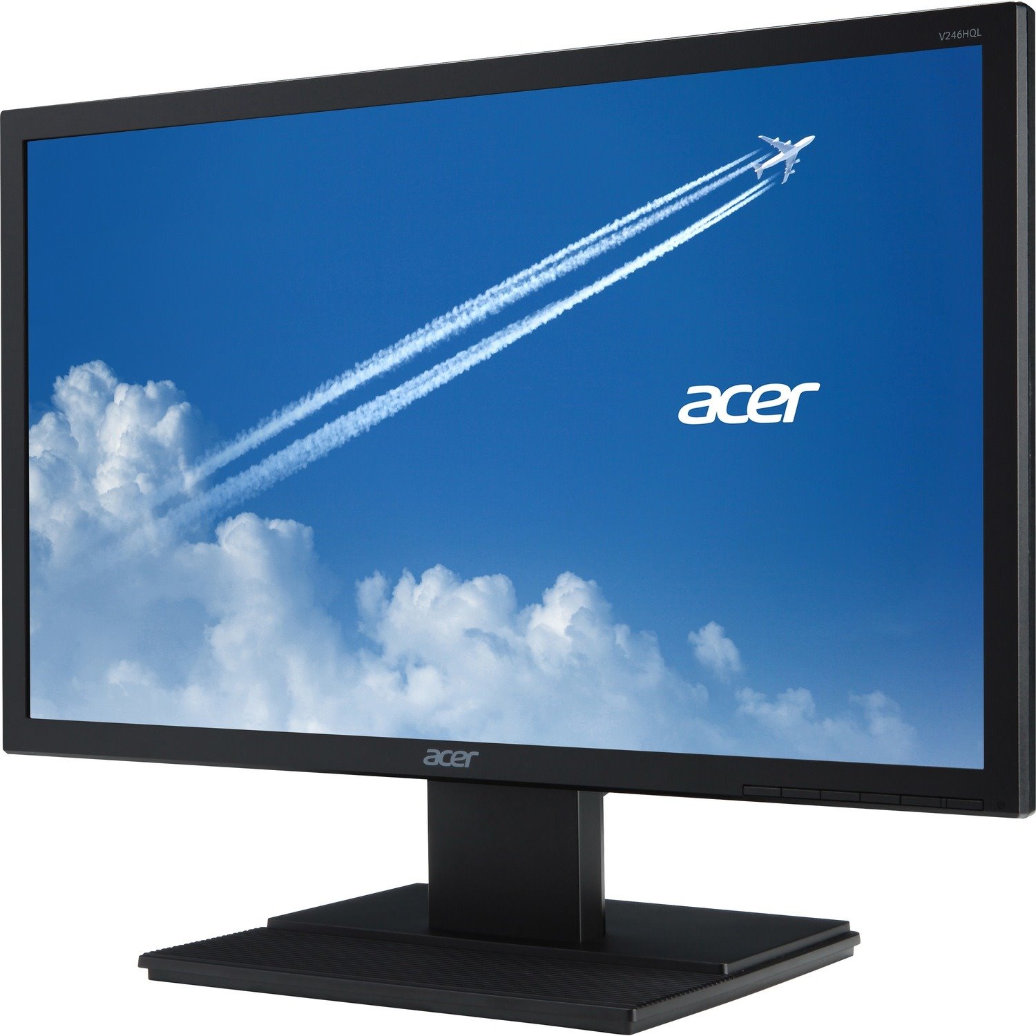 Acer V246HQL E Full HD LCD Monitor - 16:9 - Black