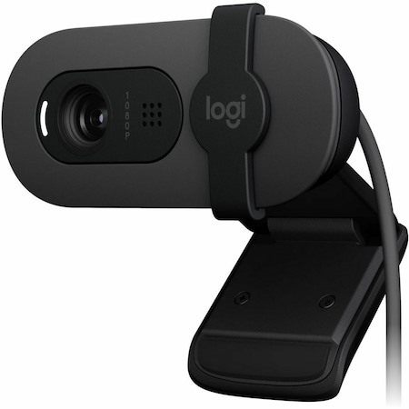 Logitech Brio 105 Full HD 1080p Business Webcam with Auto-Light Balance, USB-A, Privacy Shutter, Easy Set-Up, Compatible with Windows, macOS, ChromeOS
