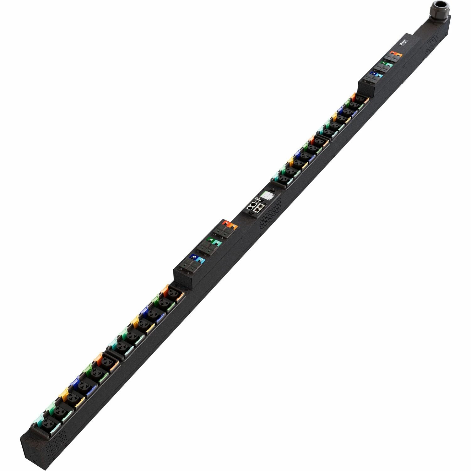 Vertiv PowerIT VP5U60A3 Switched Unit Level Monitoring HD rPDU, Vertical, Three Phase, 24 Combination C13/C19 Outlets, 60/63A, 240/415V WYE, 0U