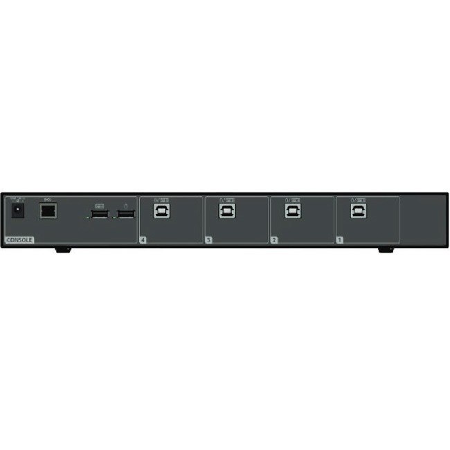 Vertiv Avocent Cybex SCKM100 Secure Desktop KVM Switch, 4 Port, Dedicated Peripheral Port, NIAP Version 4.0 Certified, TAA Compliant (SCKM140PP4-400)