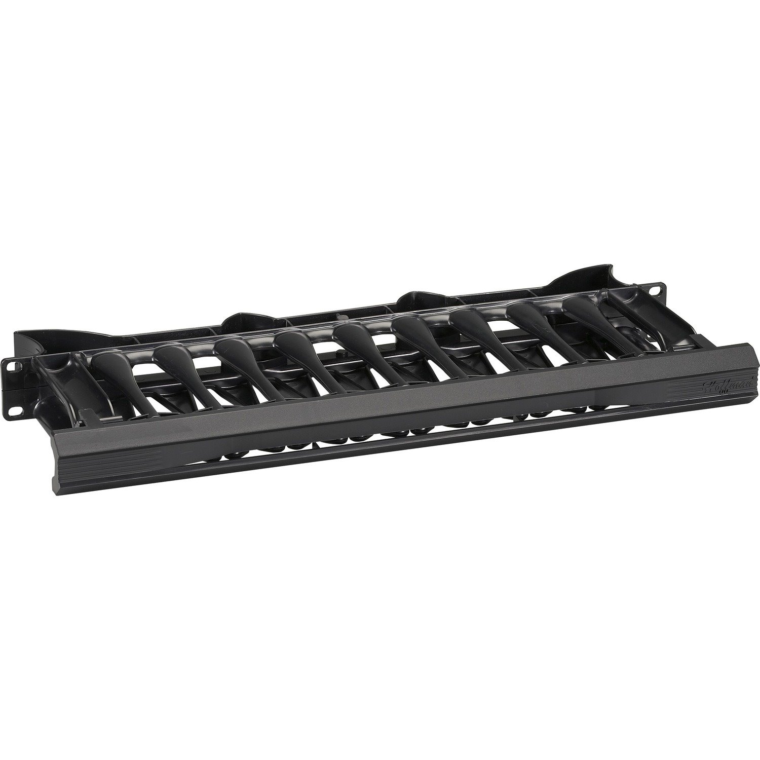 Black Box Horizontal IT Rackmount Cable Manager - 1U, 19" , Single-Sided, Black