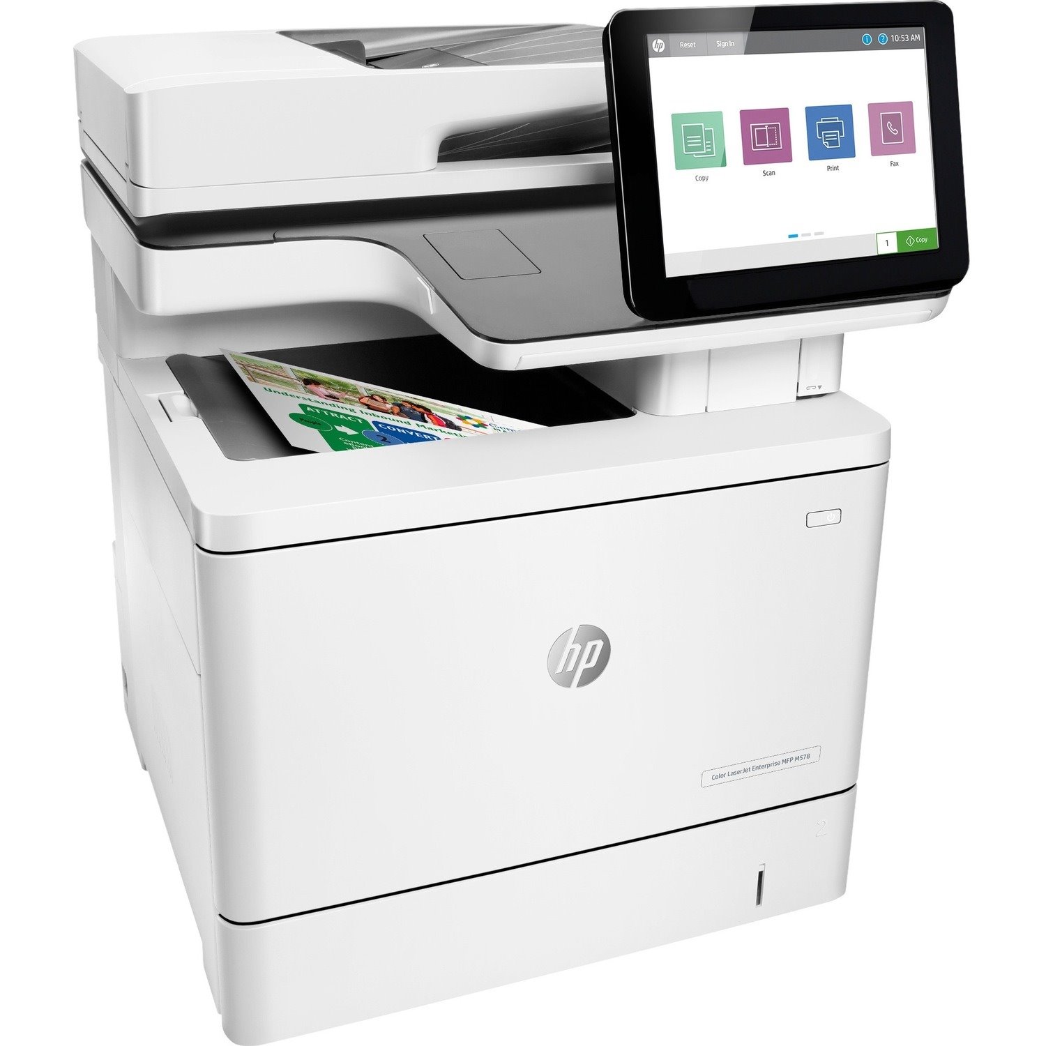 HP LaserJet Enterprise M578c Laser Multifunction Printer - Colour