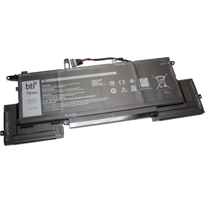 BTI 7146W-BTI 11.4V 78WHR LI-ION BATTERY 02K0CK, 0C76H7, 2K0CK, 451-BCID, 7146W, 8RTVG, C76H7, CN-02K0C5, CN-0C76H7, WD8P8