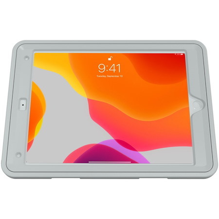 CTA Digital Protective Case with Build in 360° Rotatable Grip Kickstand for iPad 7th/ 8th/ 9th Gen 10.2, iPad Air 3, iPad Pro 10.5, White