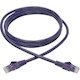 Eaton Tripp Lite Series Cat6 Gigabit Snagless Molded (UTP) Ethernet Cable (RJ45 M/M), PoE, Purple, 6 ft. (1.83 m)