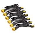 Power Cord Kit (6 ea), Locking, C13 to C14, 1.2m (4ft), North America, Blue