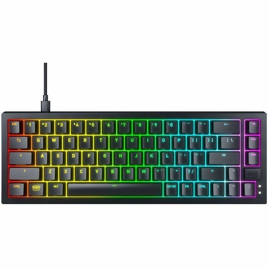 CHERRY XTRFY CX-K5V2-RGB-CPT Gaming Keyboard - Cable Connectivity - USB 3.0 Interface - RGB LED - White