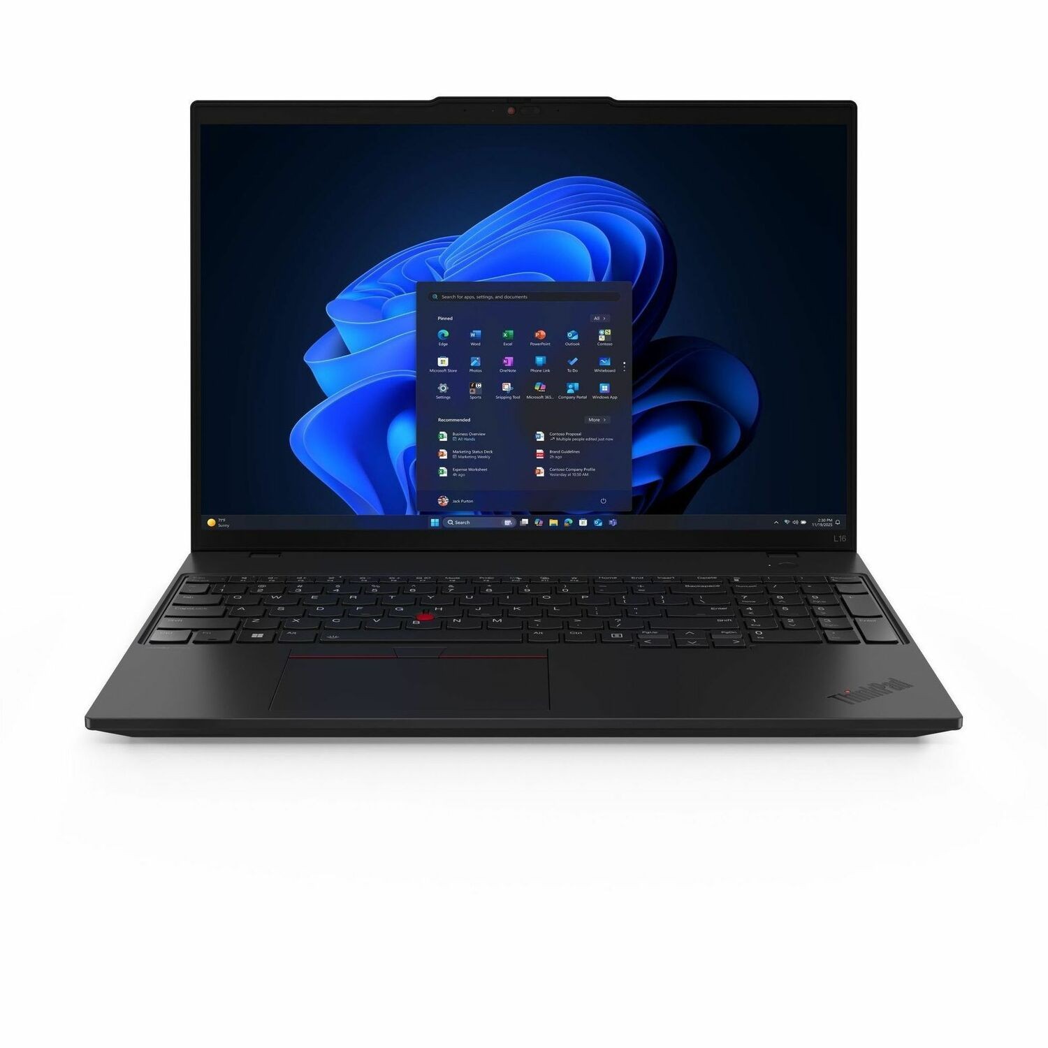LENOVO ThinkPad L16 G2 16' WUXGA IR AMD R5-340 16GB DDR5 512GB SSD Windows 11 Pro Radeon 840M GPU NPU 50 TOPS 3yr OS 1.7kg