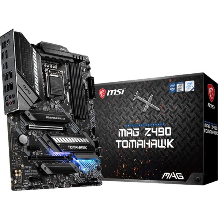 MSI MAG Z490 TOMAHAWK Desktop Motherboard - Intel Z490 Chipset - Socket LGA-1200 - Intel Optane Memory Ready - ATX