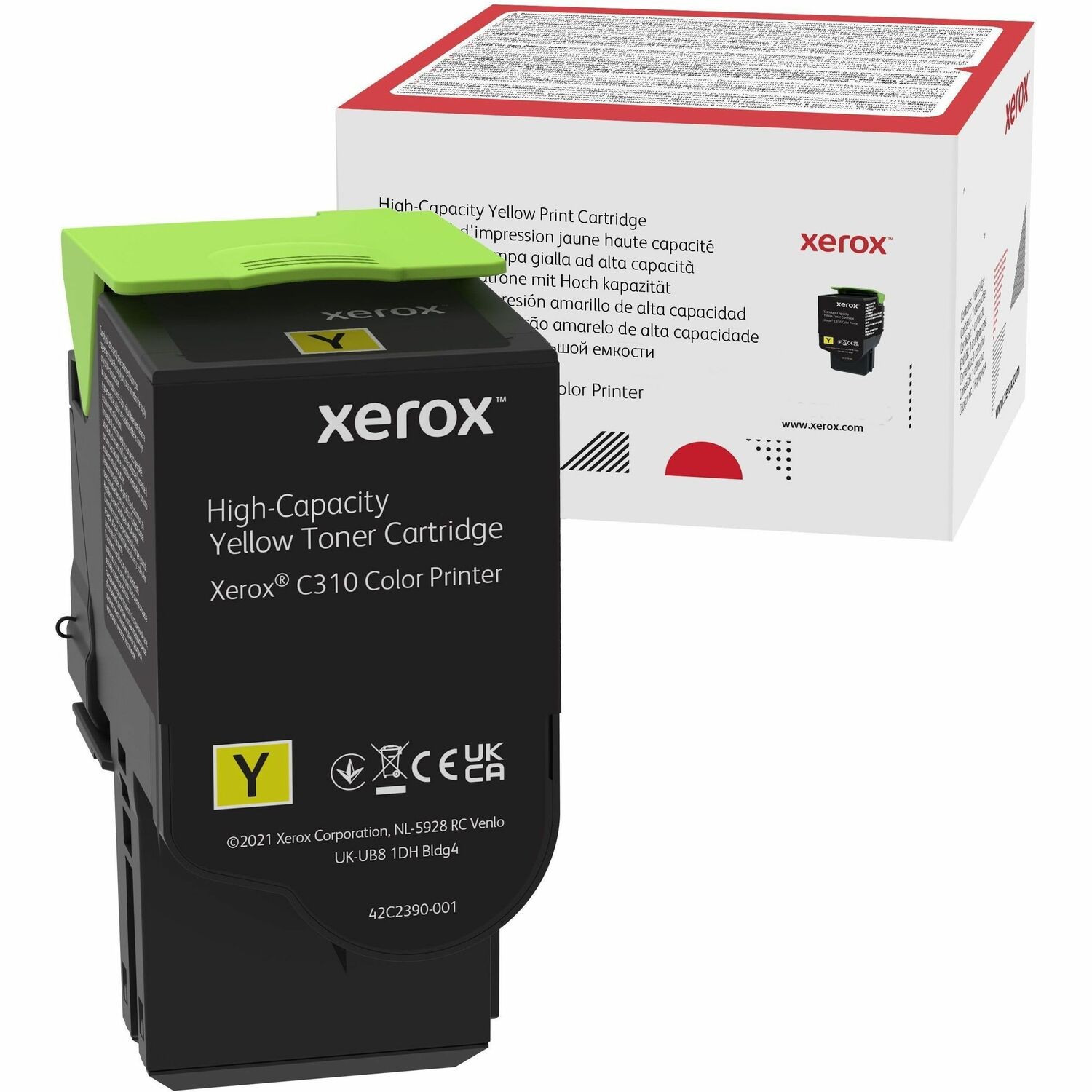 Xerox Origineel Hoog Rendement Laser Tonercartridge - Enkelstuksverpakking - Geel - 1 / Stuk