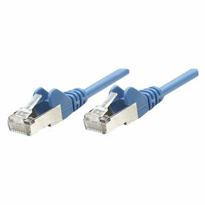 Intellinet Network Patch Cable, Cat6, 0.5m, Blue, CCA, U/UTP, PVC, RJ45, Gold Plated Contacts, Snagless, Booted, Lifetime Warranty, Polybag