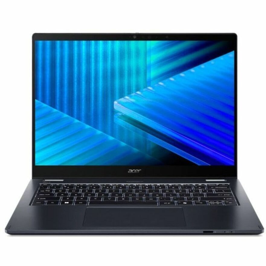 Acer TravelMate P4 Spin 14 P414RN-55 TMP414RN-55-58PE 14" Touchscreen Convertible 2 in 1 Notebook - WUXGA - Intel Core Ultra 5 225U - 16 GB - 512 GB SSD - English, French Keyboard - Blue