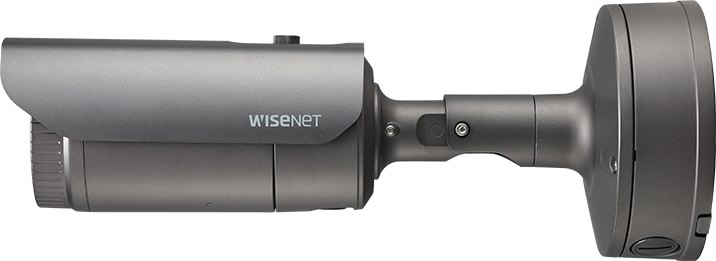 Wisenet XNO-9082R Outdoor 4K Network Camera - Color - Bullet - Dark Gray