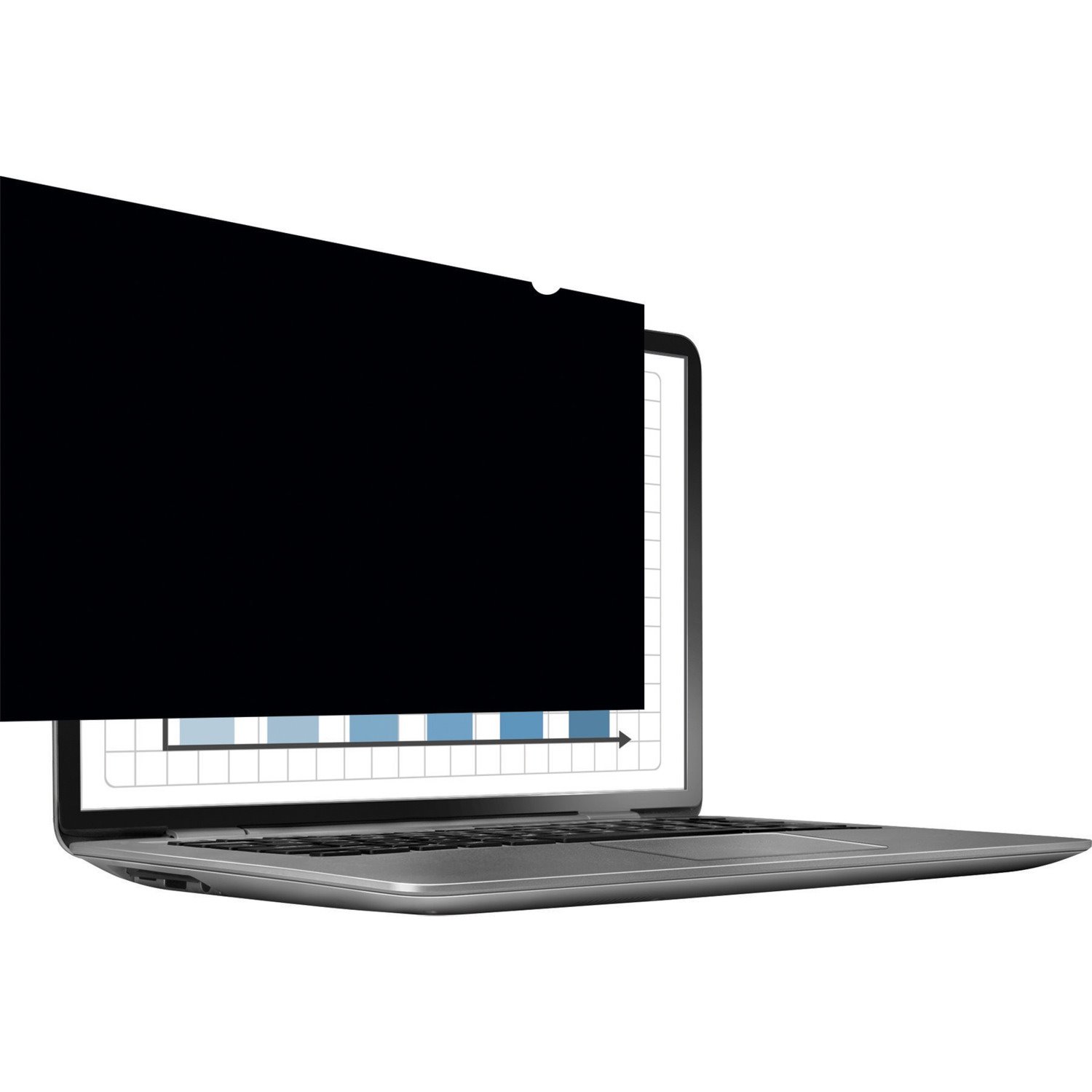 Fellowes PrivaScreen Polyethylene Anti-glare Privacy Screen Filter - Black - 1 - TAA Compliant