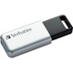 Verbatim Store 'n' Go Secure Pro 64 GB USB 3.0 Flash Drive - Silver - 256-bit AES - TAA Compliant
