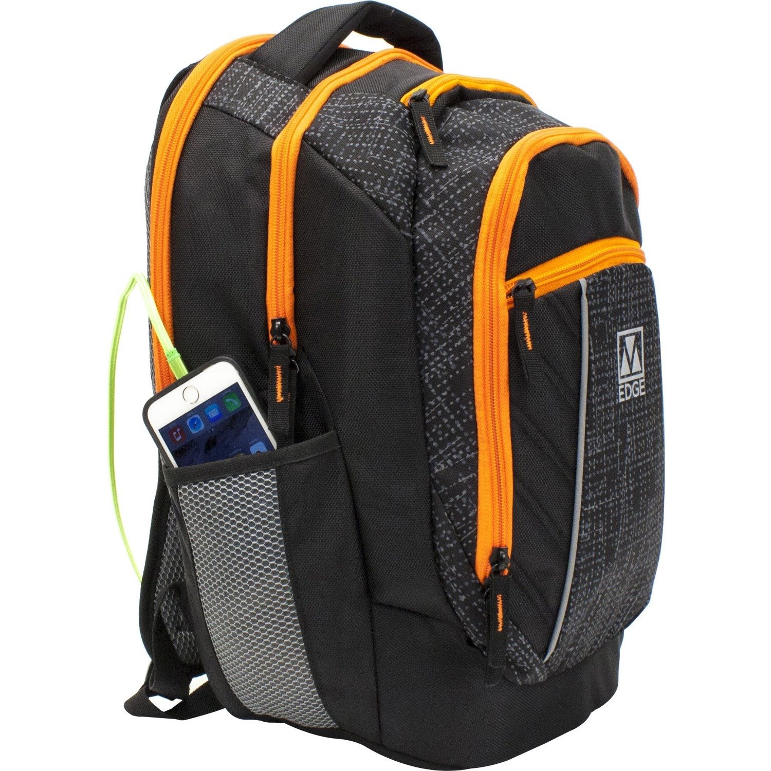 M-Edge Commuter BPK-CO6-PO-BO Carrying Case (Backpack) for 17" Notebook - Black, Orange