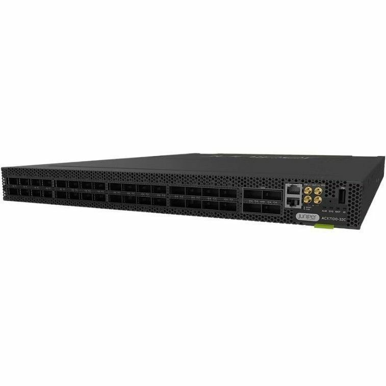 ACX 7100 Chassis with 32 SFP56 / 6 QSFP56-DD multi-rate ports, DC PSU, AFO TAA