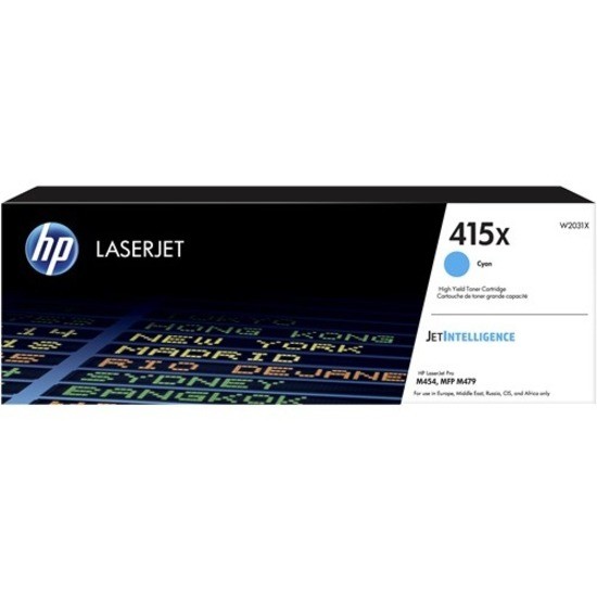 HP 415X Origineel Laser Tonercartridge - Cyaan Verpakking