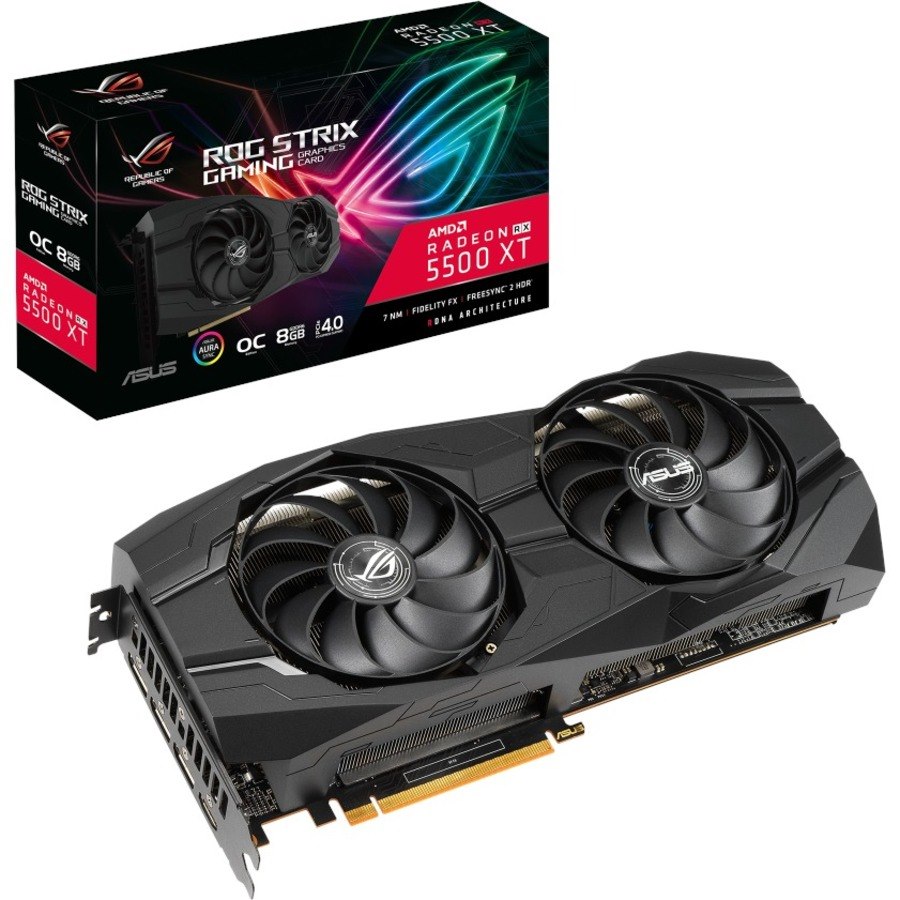 Asus ROG AMD Radeon RX 5500 XT Graphic Card - 8 GB GDDR6