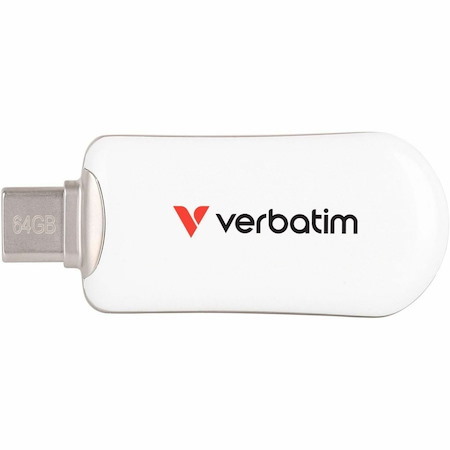 Verbatim 64GB Plectra USB-C Flash Drive - White