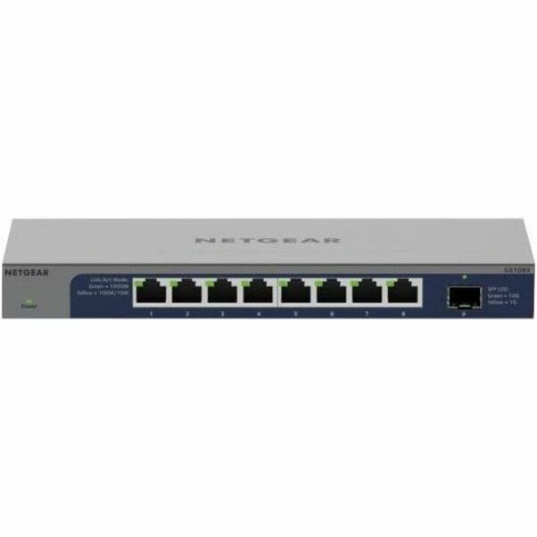 Netgear GS108X 8 Ports Ethernet Switch - Gigabit Ethernet, 10 Gigabit Ethernet - 10/100/1000Base-T, 10GBase-X