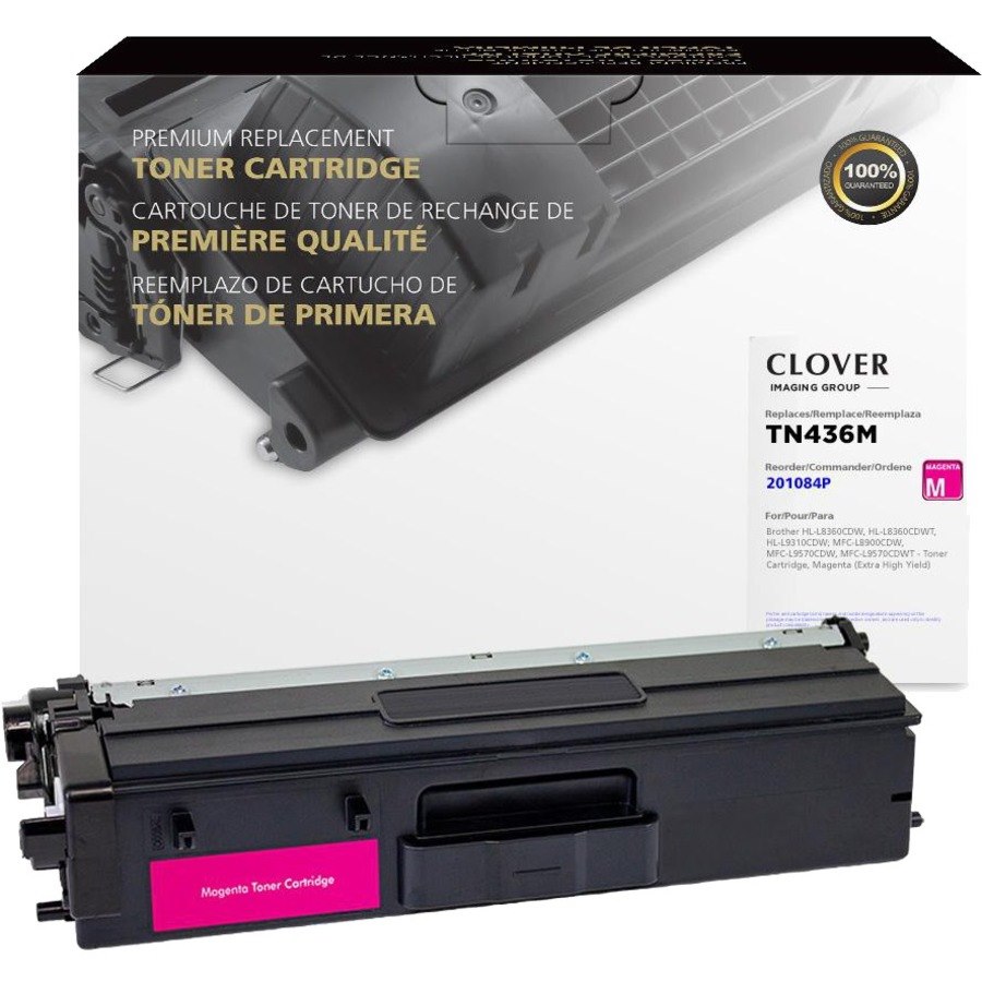 Clover Imaging Remanufactured Extra High Yield Magenta Toner Cartridge for Brother TN436M