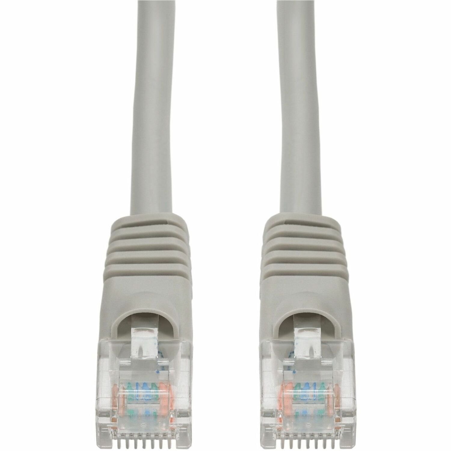AddOn 4ft Gray CAT 5E PVC Ethernet Cable Snagless Bubble Boot RJ-45 M/M