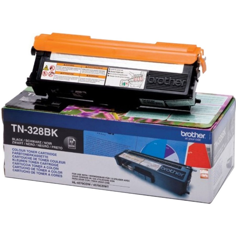 Brother TN-328BK Original Laser Toner Cartridge - Black - 1 / Pack