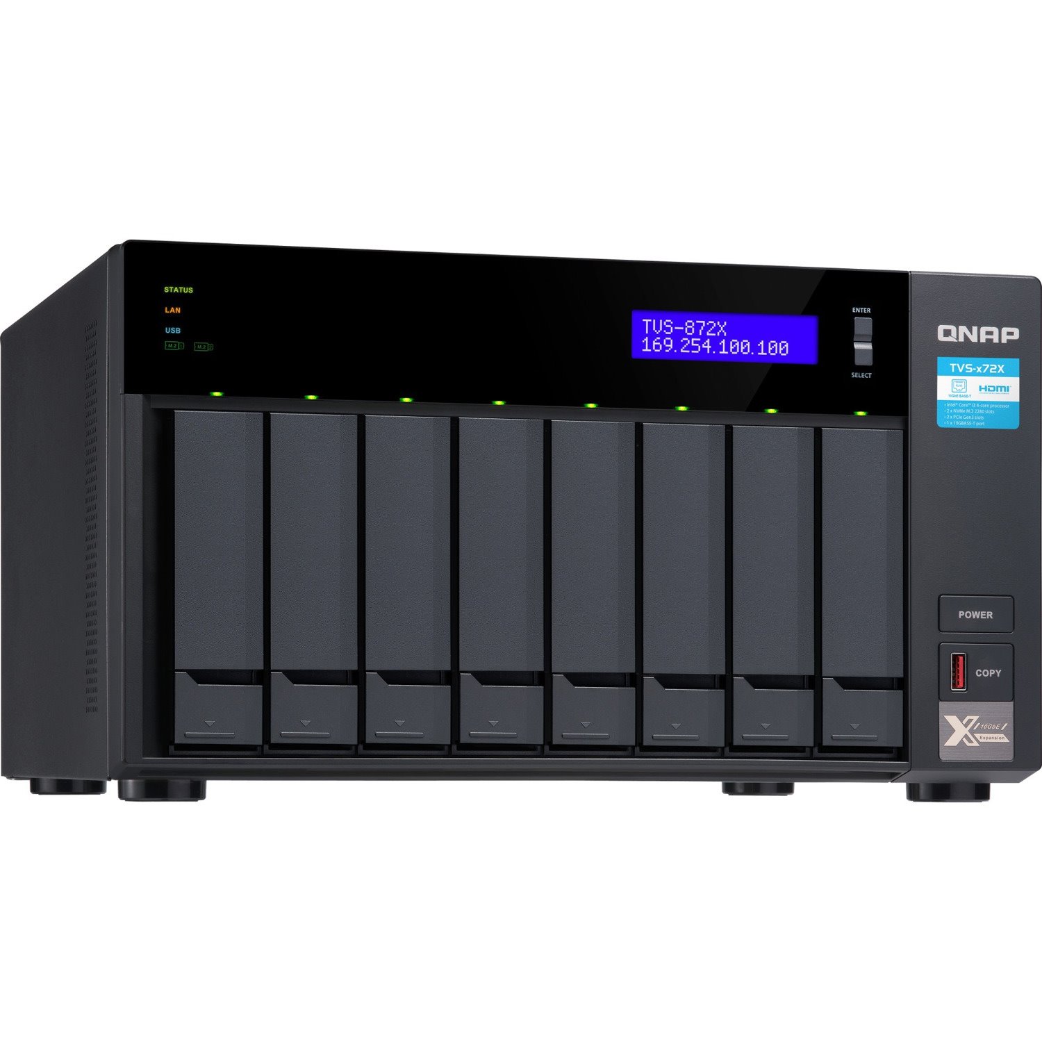 QNAP TVS-872X-I5-8G SAN/NAS Storage System