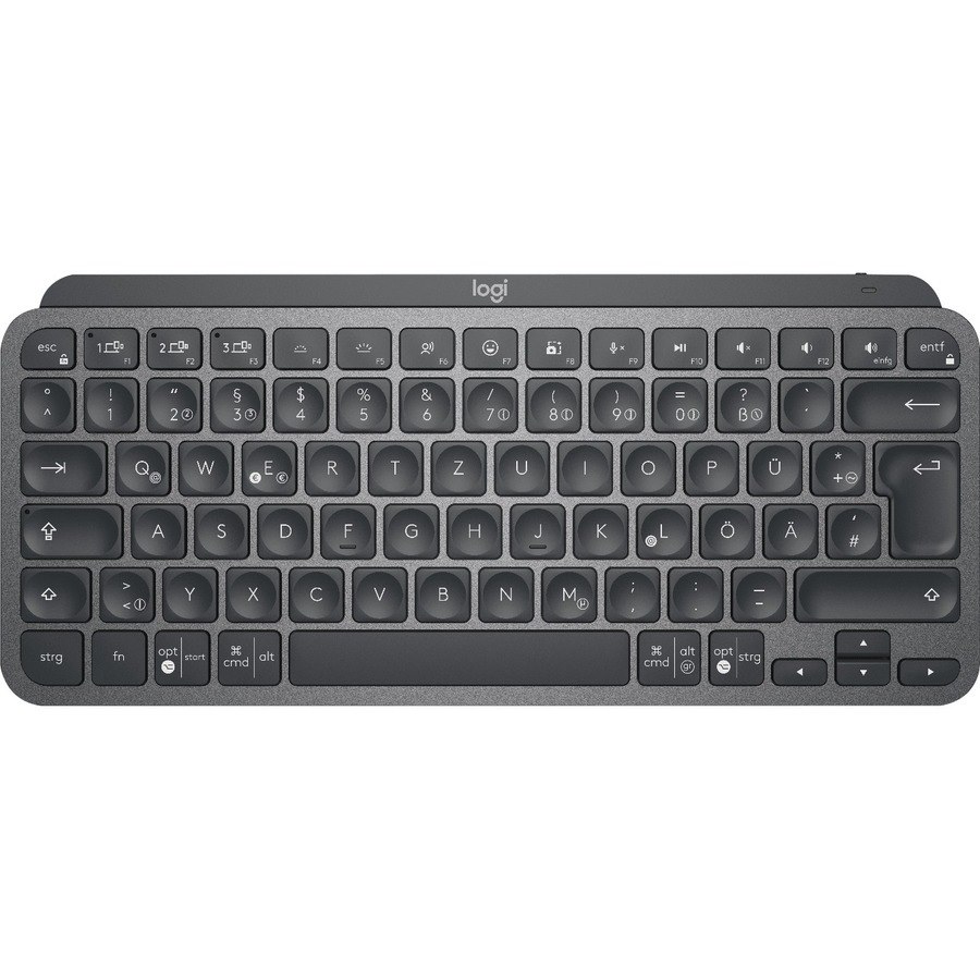 Logitech MX Keys Mini Keyboard - Wireless Connectivity - LED - Swiss - QWERTZ Layout - Graphite