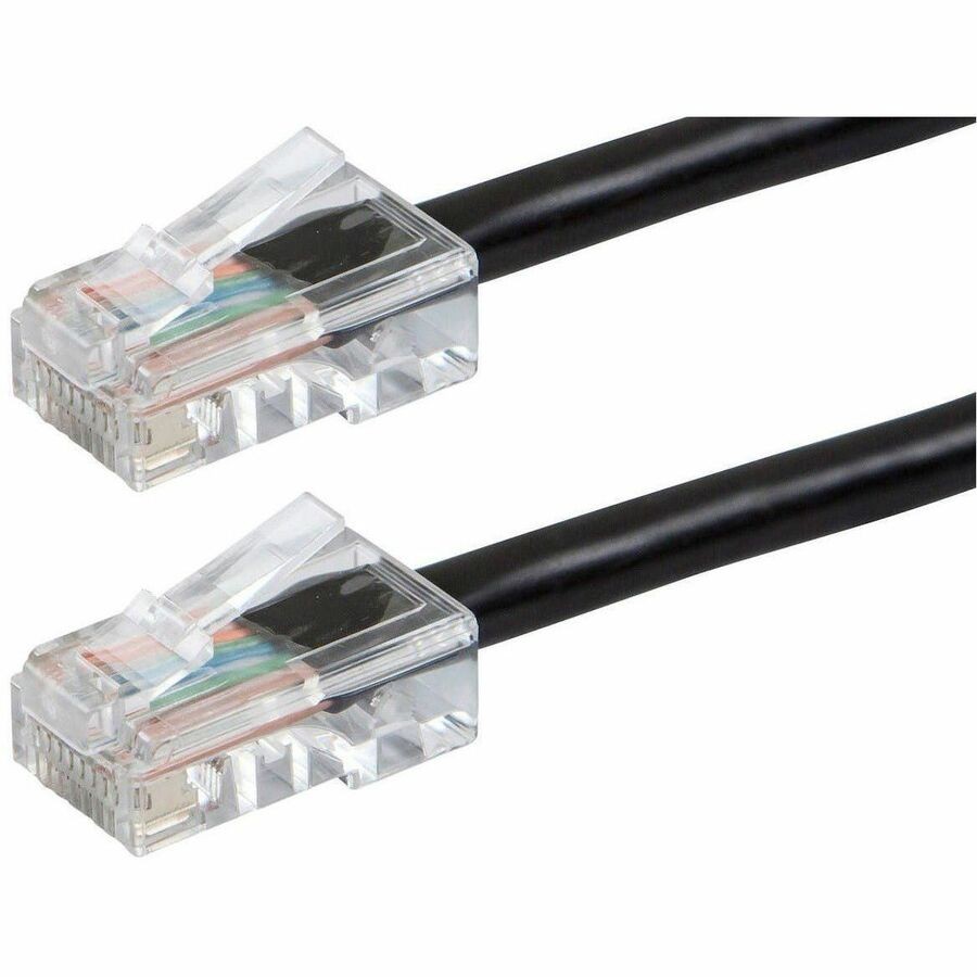 Monoprice Cat5e 100FT Black Patch Cable_ Utp_ 24Awg_ 350MHZ_ Pure Bare Copper_ R