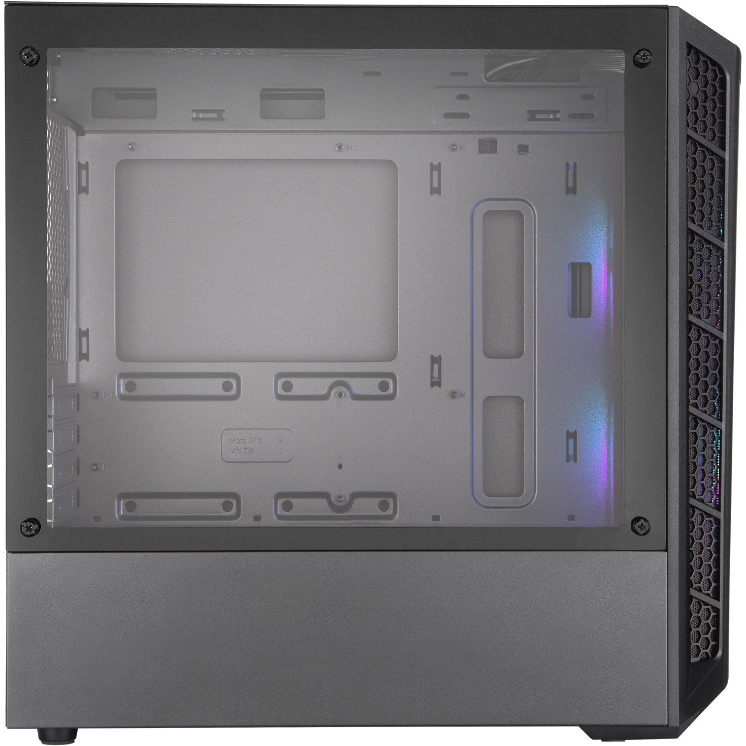 Cooler Master MasterBox MCB-B311L-KGNN-S02 Computer Case - Mini ITX, Micro ATX Motherboard Supported - Mini-tower - Steel, Mesh, Plastic, Tempered Glass - Black