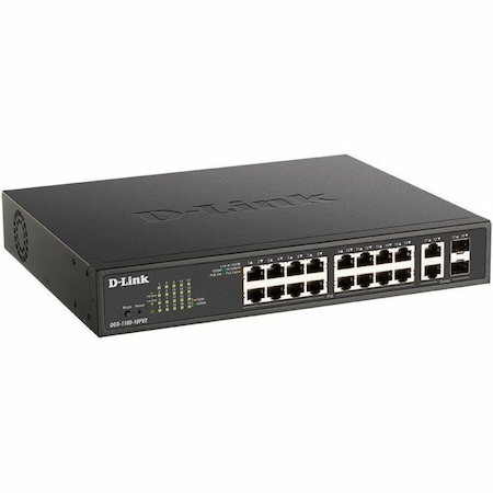 D-Link DGS-1100 DGS-1100-18PV2 16 Ports Manageable Ethernet Switch