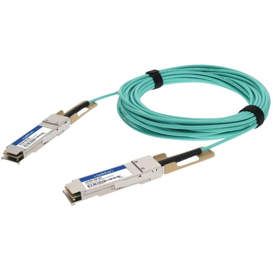 AddOn HP&reg; JL276A-2M Compatible TAA Compliant 100GBase-AOC QSFP28 to QSFP28 Active Optical Cable (850nm, MMF, 2m)